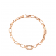 Pink Silver Necklace with Zircons