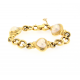 Bracciale cuori madreperla