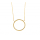 Pendente cerchio in oro 18 K e Zirconi