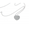Collana da donna cuore di diamanti