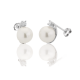 Akoia pearl earrings and diamonds