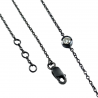 Bracciale punto luce brunito