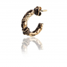 Silver men's single earring Giacomo Burroni