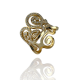 Gold ring Rose and Diamonds