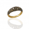Anello donna in oro e diamanti brown