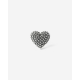 orecchino cuore puntinato