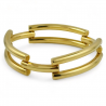 Bracciale in oro giallo con elementi tubolare
