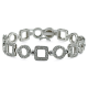 Bracciale geometrico in oro e diamanti