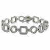 Bracciale geometrico in oro e diamanti