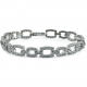 Bracciale geometrico in oro e diamanti