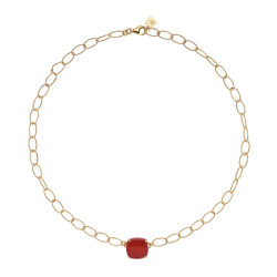 Girocollo Pure Square Rosso Prezioso