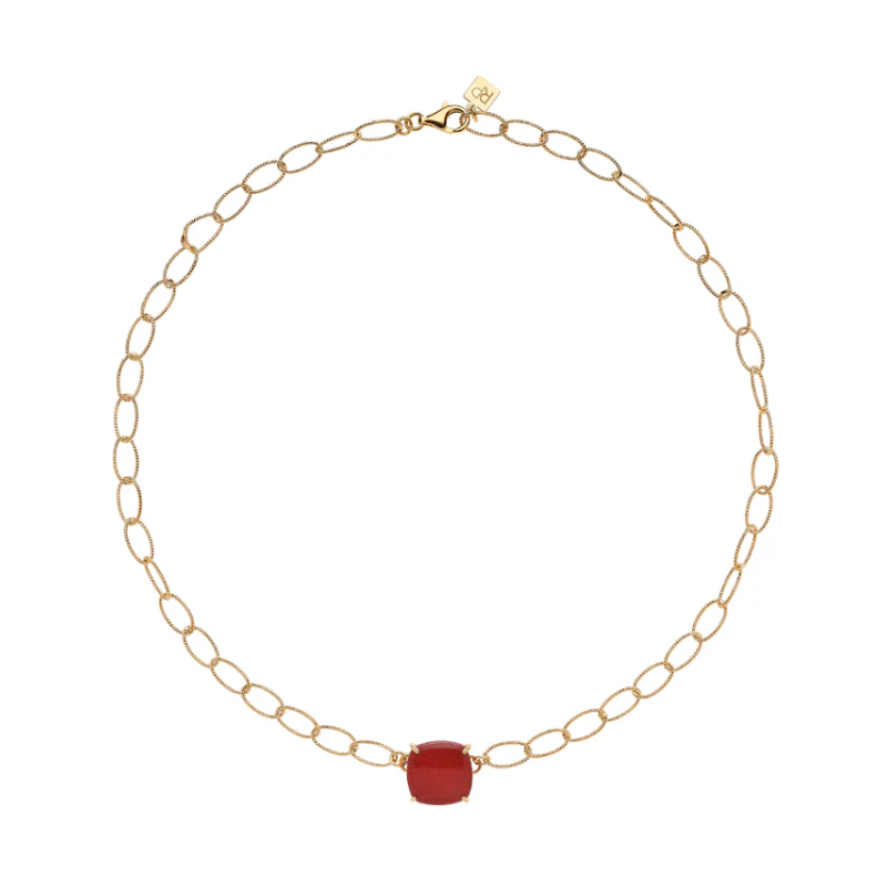 Girocollo Pure Square Rosso Prezioso