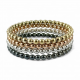 Bracciali da donna rigidi in argento in quattro colori