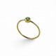 Anello in oro giallo con zavoriti