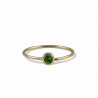 Anello in oro giallo con zavoriti