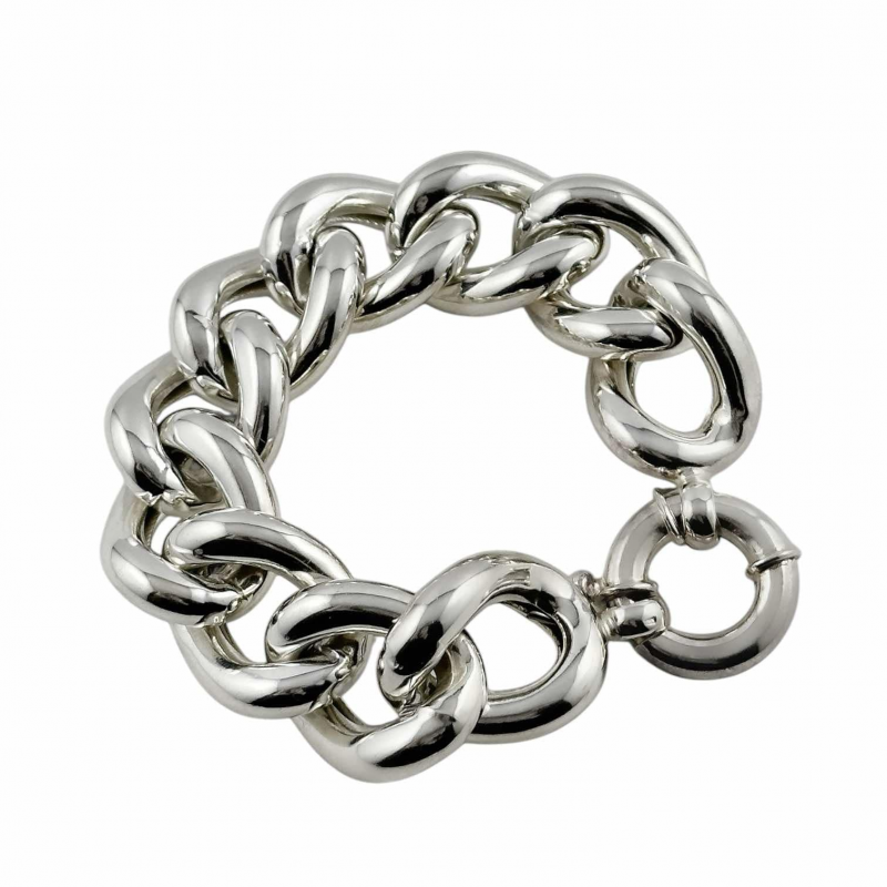 Grande bracciale Groumette in argento