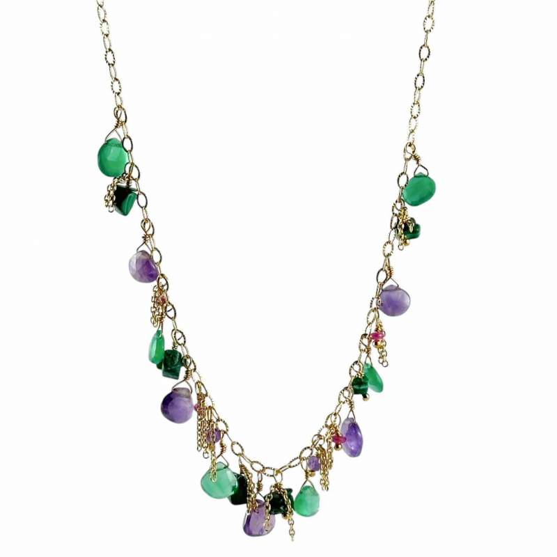 Collana Ishwara Jewels in argento e pietre naturali