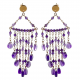 Orecchini Ishwara Jewels in argento e ametista