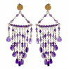 Orecchini Ishwara Jewels in argento e ametista