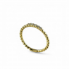 Anello veretta in oro rosa con cinque pietre