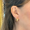 Orecchini Donna Boccole Piccole in Oro Rosa