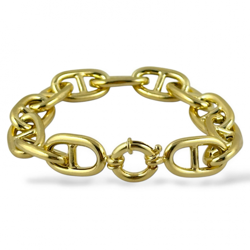 Bracciale Maglia Marinara in Argento Dorato