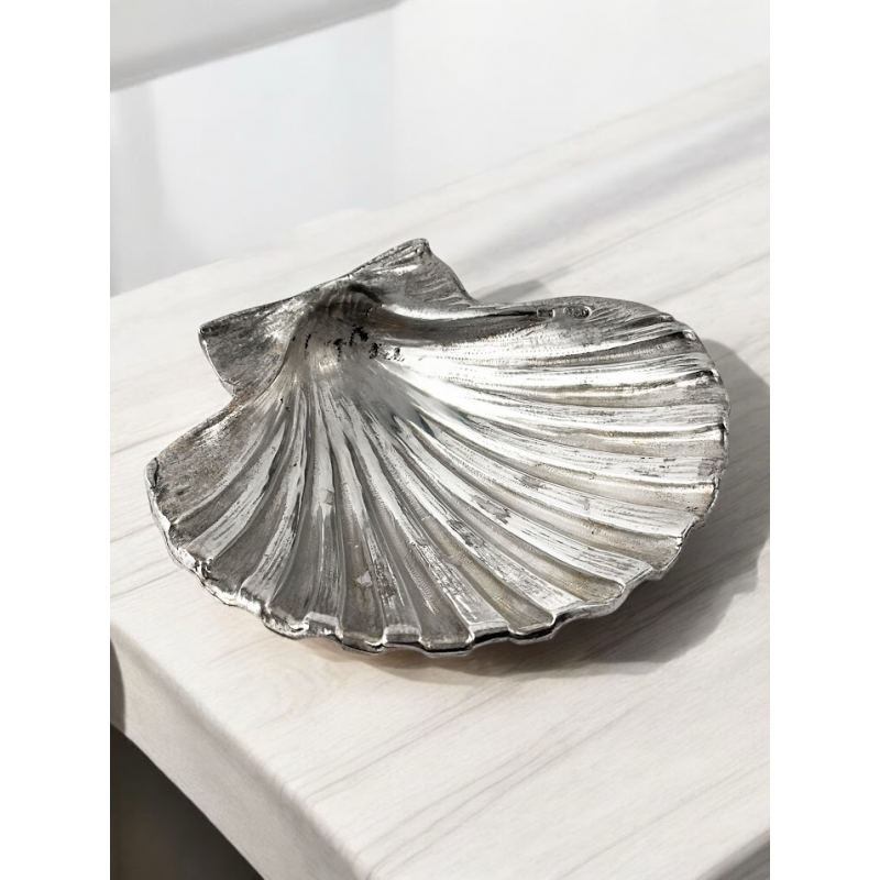 Conchiglia piatta in argento