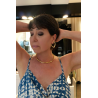 Collana semirigida in argento dorato