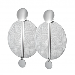 Orecchini geometrici in argento