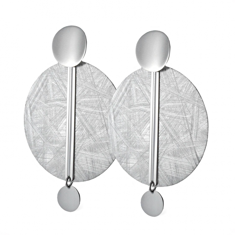 Orecchini geometrici in argento