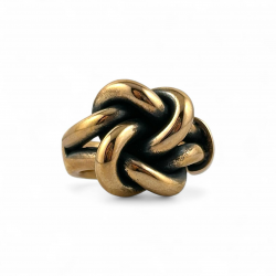 Anello Nodo Love in argento rosa di Valentino Di Leonardo