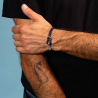 Bracciale Roreef in corda nautica con nodo in argento