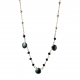 Girocollo donna in argento rosa con onice naturale