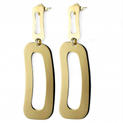 Orecchini donna pendente in argento dorato
