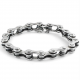 Bracciale uomo in argento a forma di catena di bicicletta