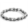 Bracciale uomo in argento a forma di catena di bicicletta