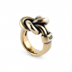 Anello Nodo Love in argento rosa di Valentino Di Leonardo