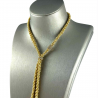 Bracciale che diventa collana in seta colorata e argento - Patrizia Farinola