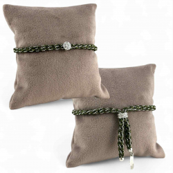 Bracciale in seta colorata e argento - Patrizia Farinola